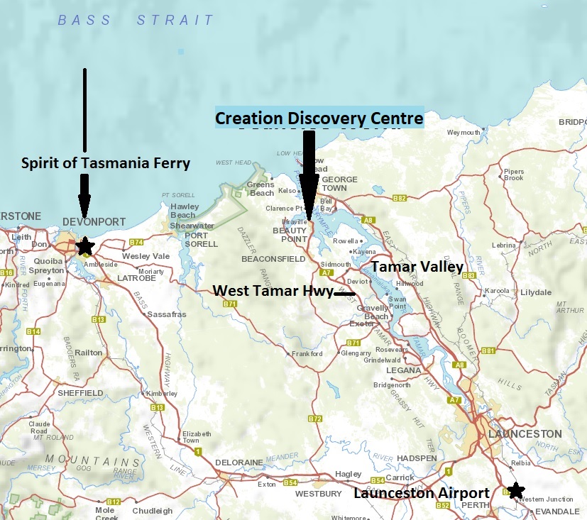 Click To Enlarge Creation Discovery Centre Map